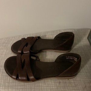 NWB - Timberland Brown Leather Sandal